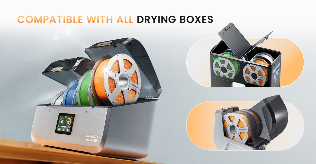 MarsWork Aluminum Reusable Spool for refill filament, designed to fit standard filament dryer boxes.