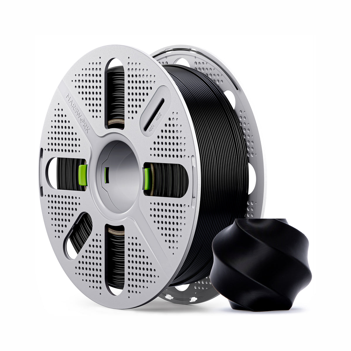 Marswork PLA Basic Filament Black With Spool 1.75mm