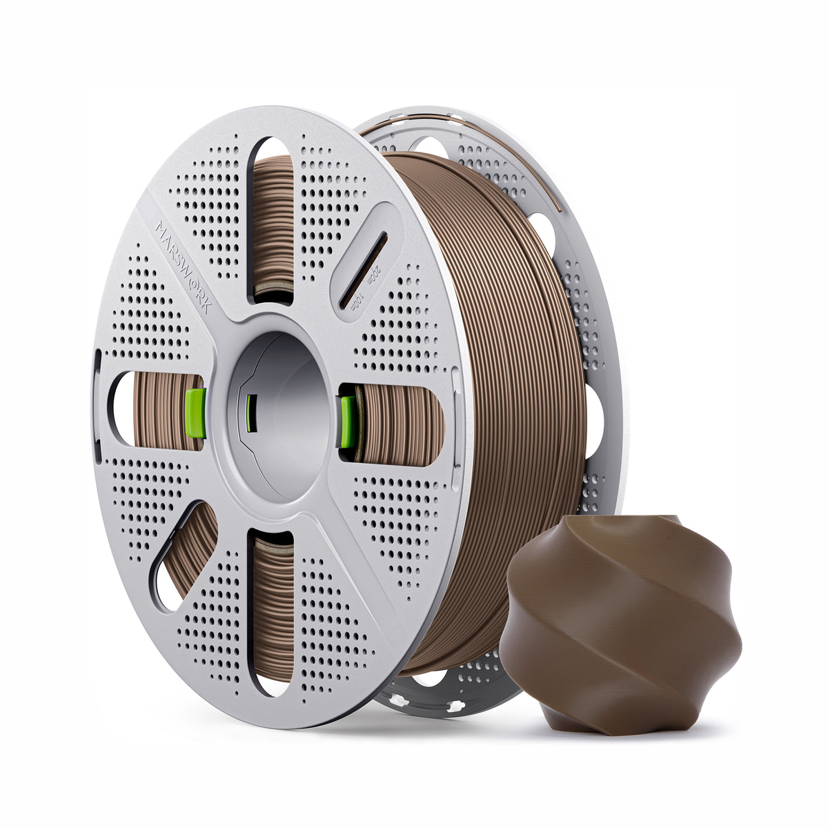Marswork PLA Basic Filament Cocoa Brown With Spool 1.75mm
