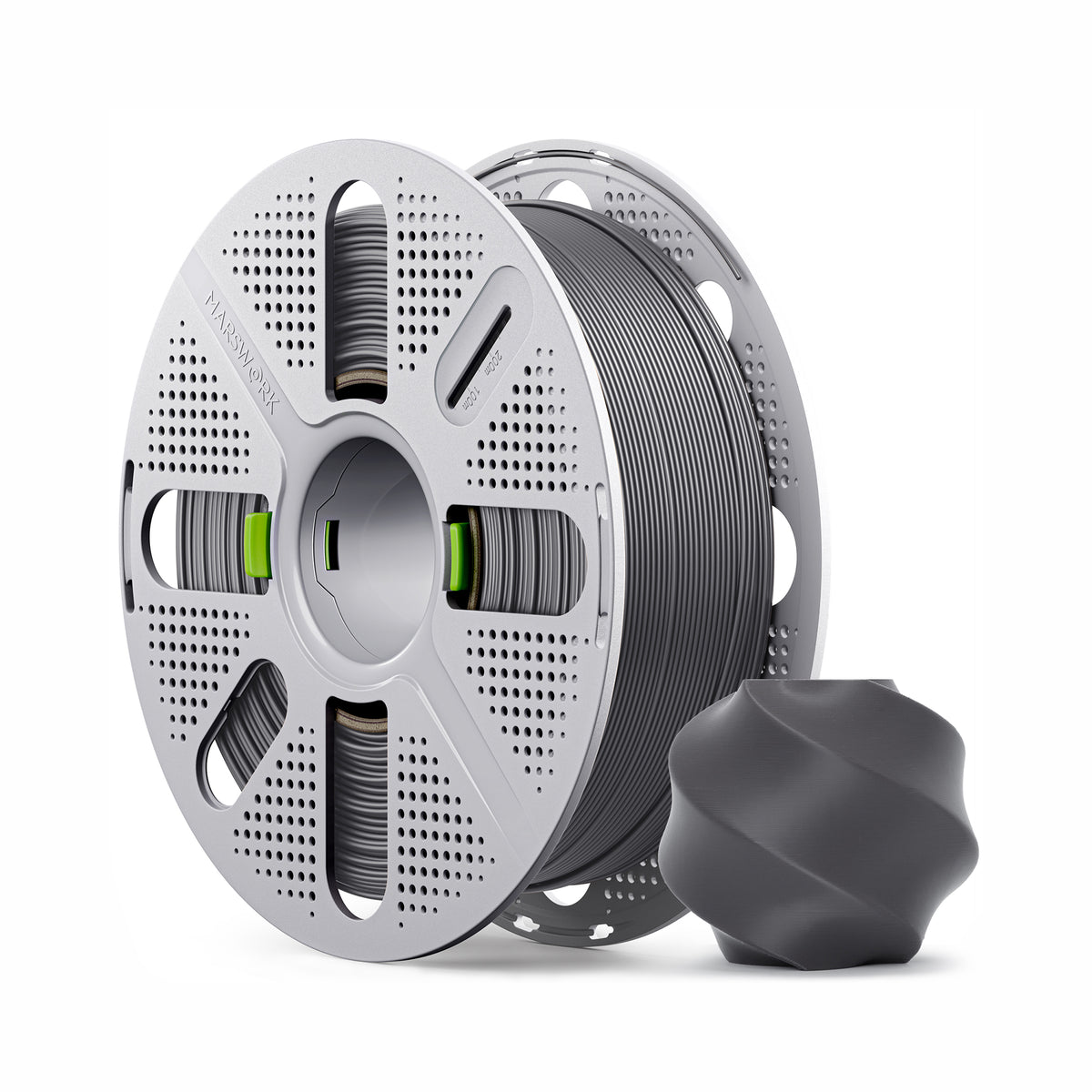 Marswork PLA Basic Filament Dark Gray With Spool 1.75mm