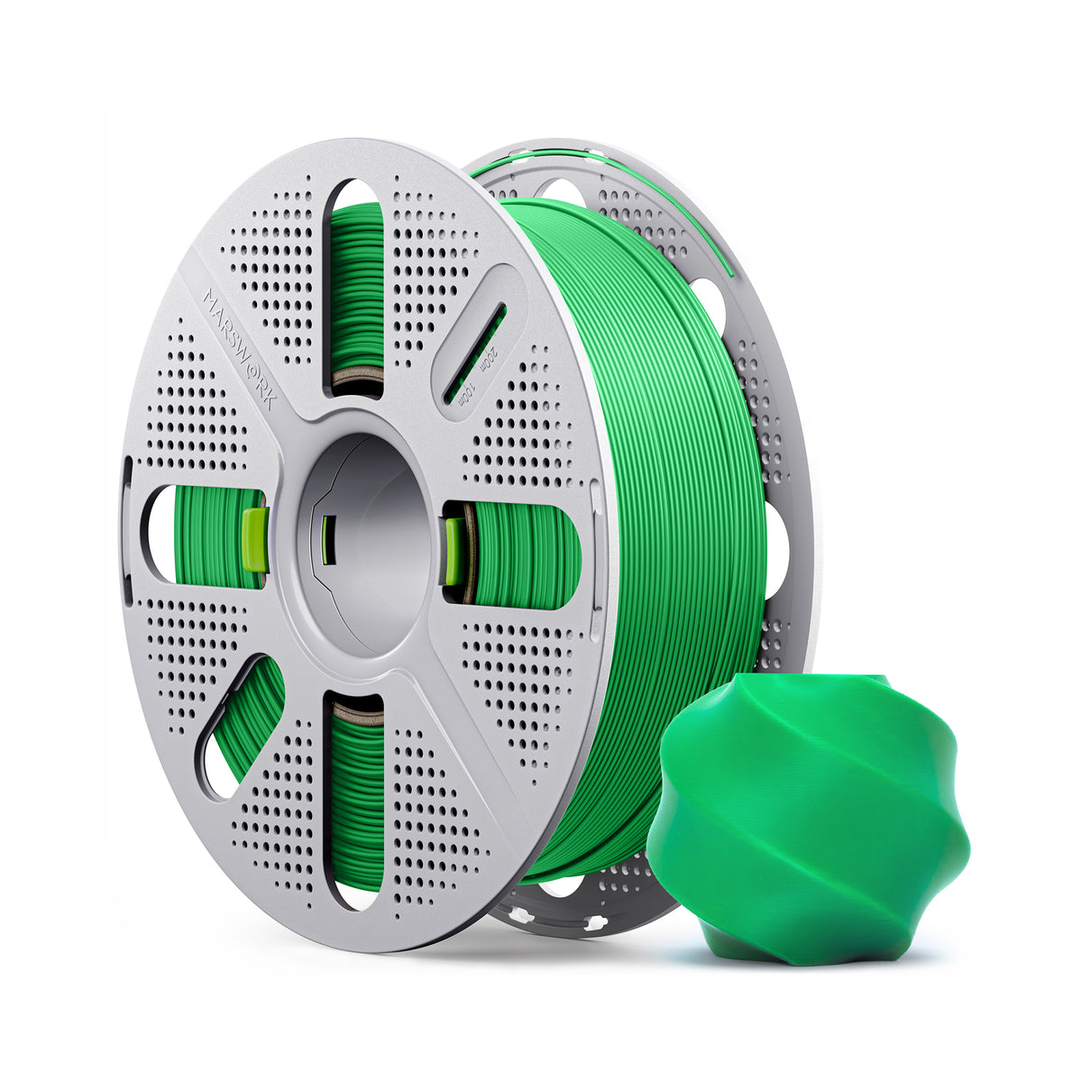 Marswork PLA Basic Filament Green With Spool 1.75mm