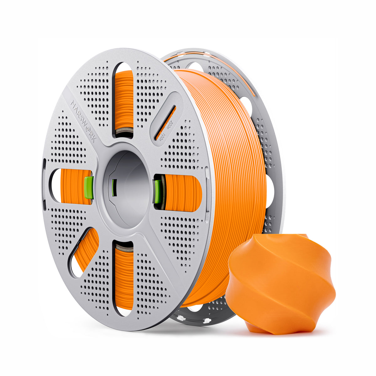 Marswork PLA Basic Filament Pumpkin Orange With Spool 1.75mm