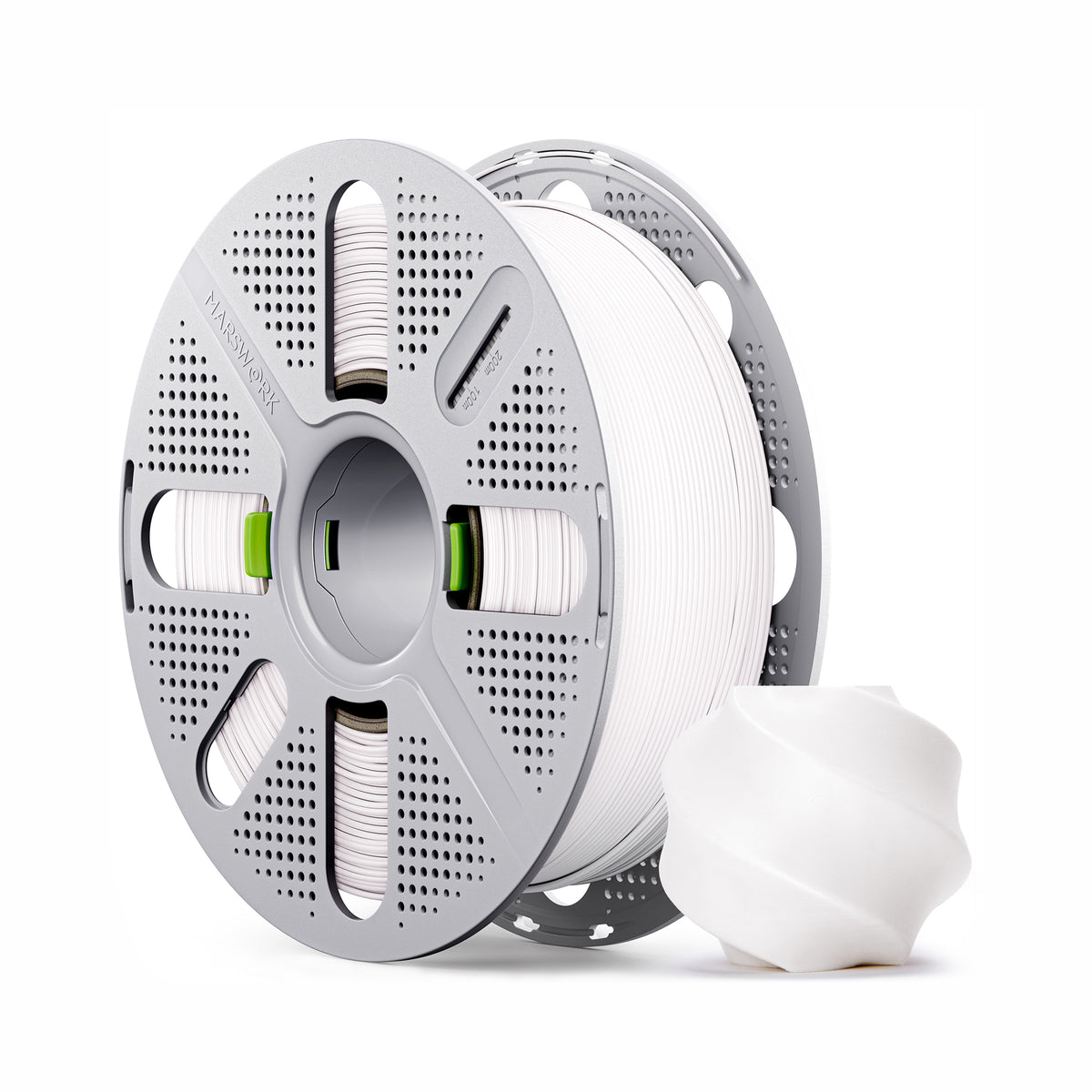 Marswork PLA Basic Filament White With Spool 1.75mm