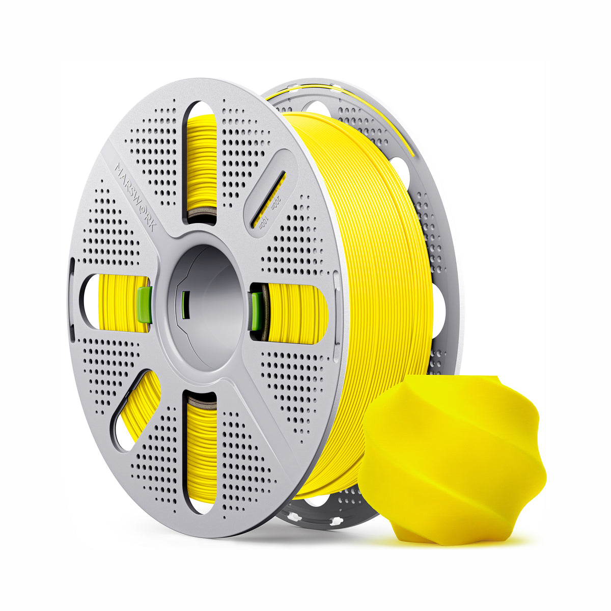 Marswork PLA Basic Filament Yellow With Spool 1.75mm