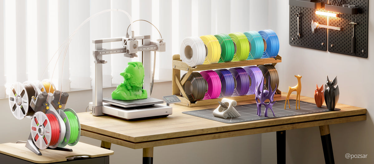 MarsWork PLA Basic pre-dried 3D printer filament optimized for Bambu Lab PLA Basic settings