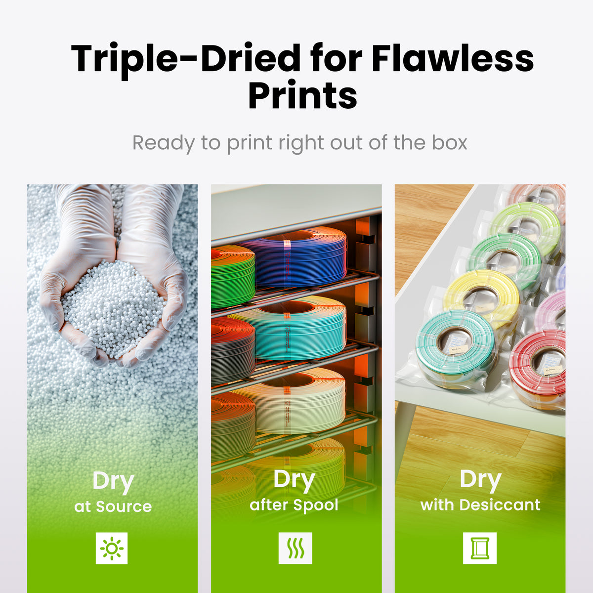MarsWork PLA Basic triple-dried for flawless prints