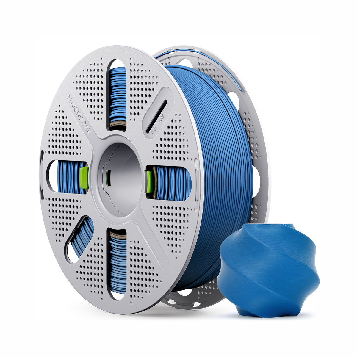 Marswork PLA Matte Filament Marine Blue with Spool 1.75mm 