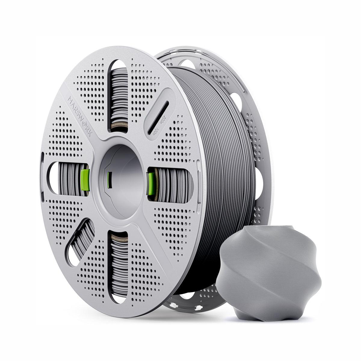 Marswork PLA Matte Filament Nardo Gray with Spool 1.75mm