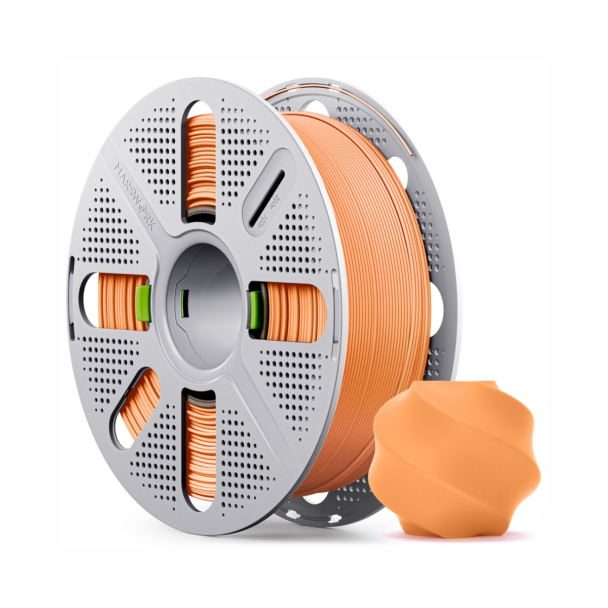 Marswork PLA Matte Filament Orange with Spool 1.75mm