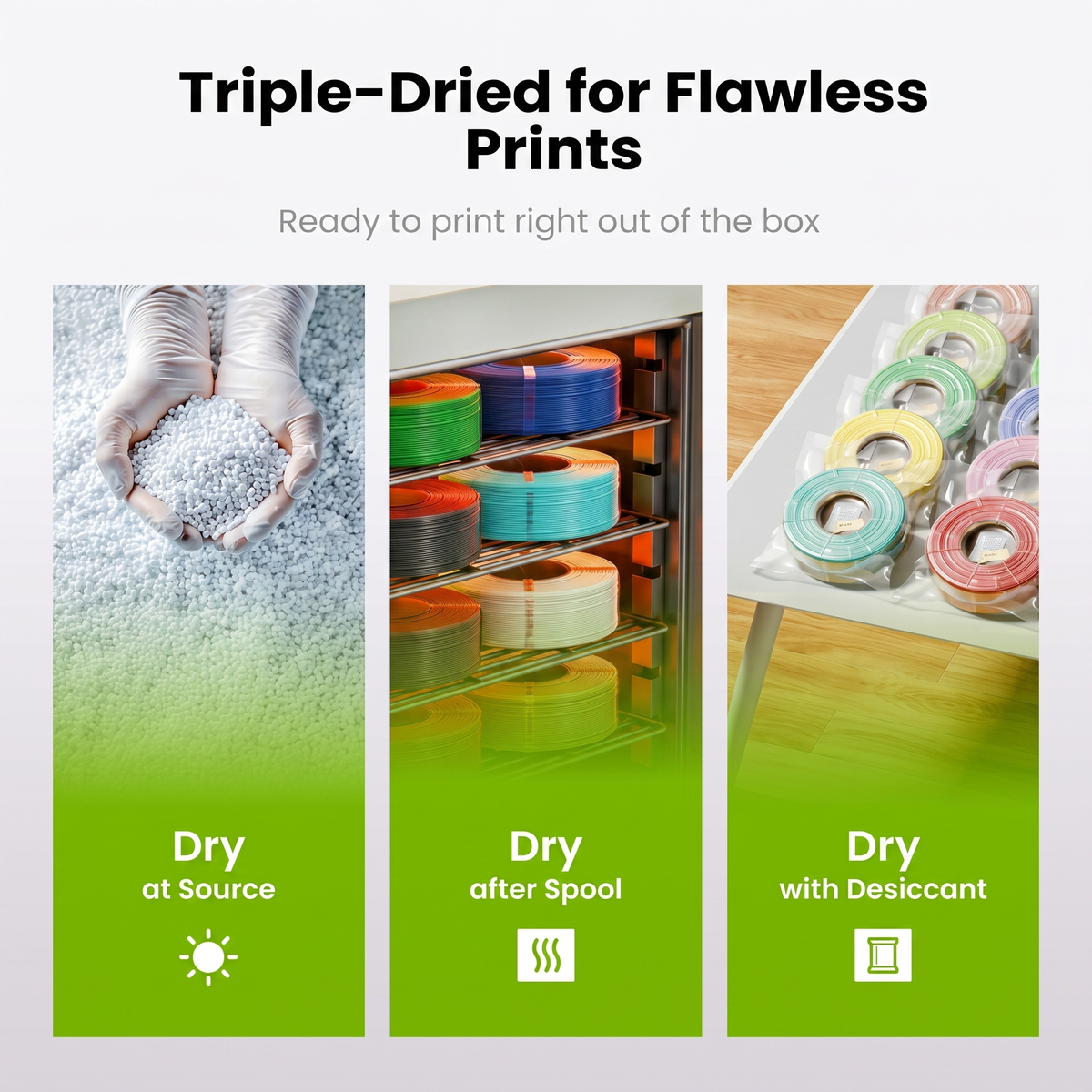 MarsWork PLA Matte Triple-dried PLA Filament For Smooth and Flawless 3D Printing