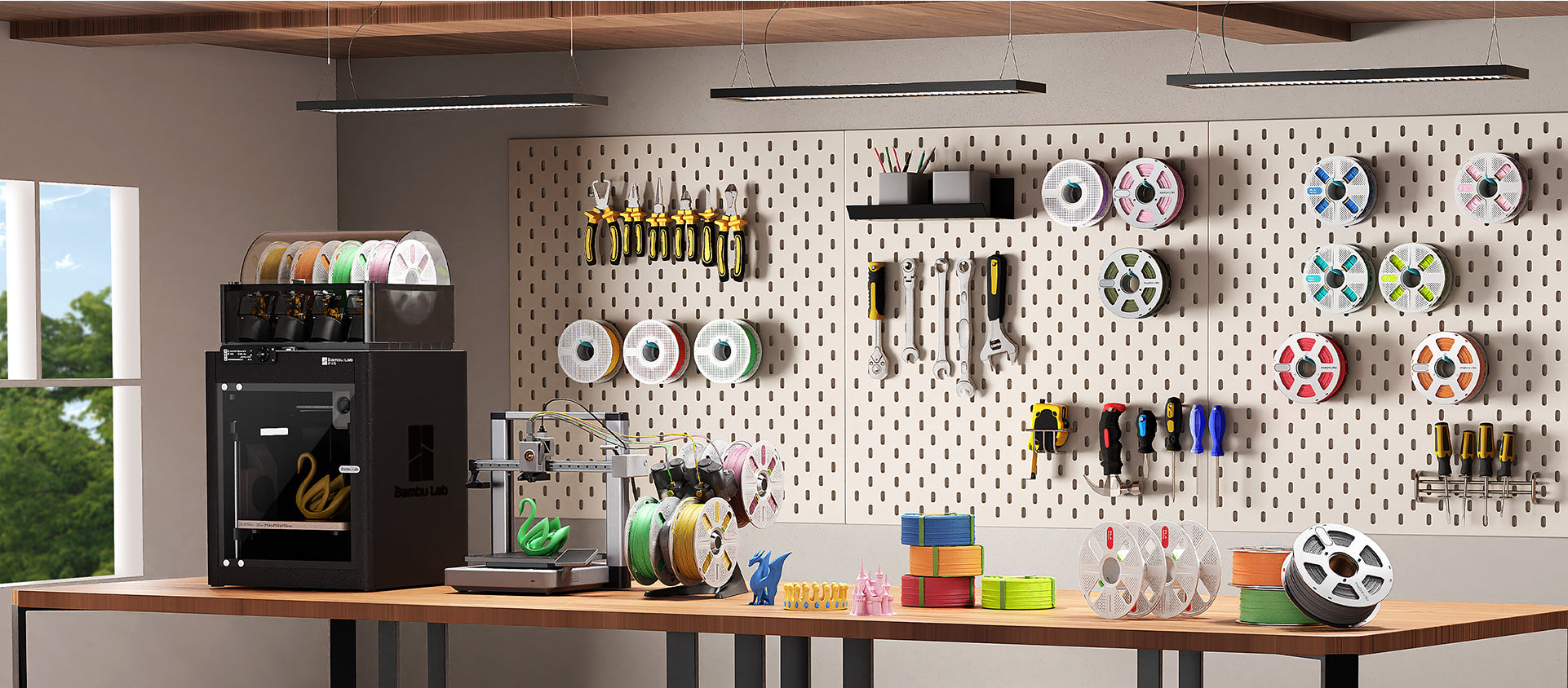 MarsWork filament and 3D printing workspace